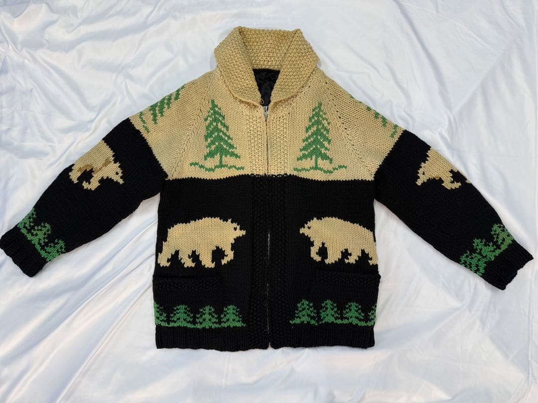 カウチンセーター　ビンテージ　古着　サイズL相当