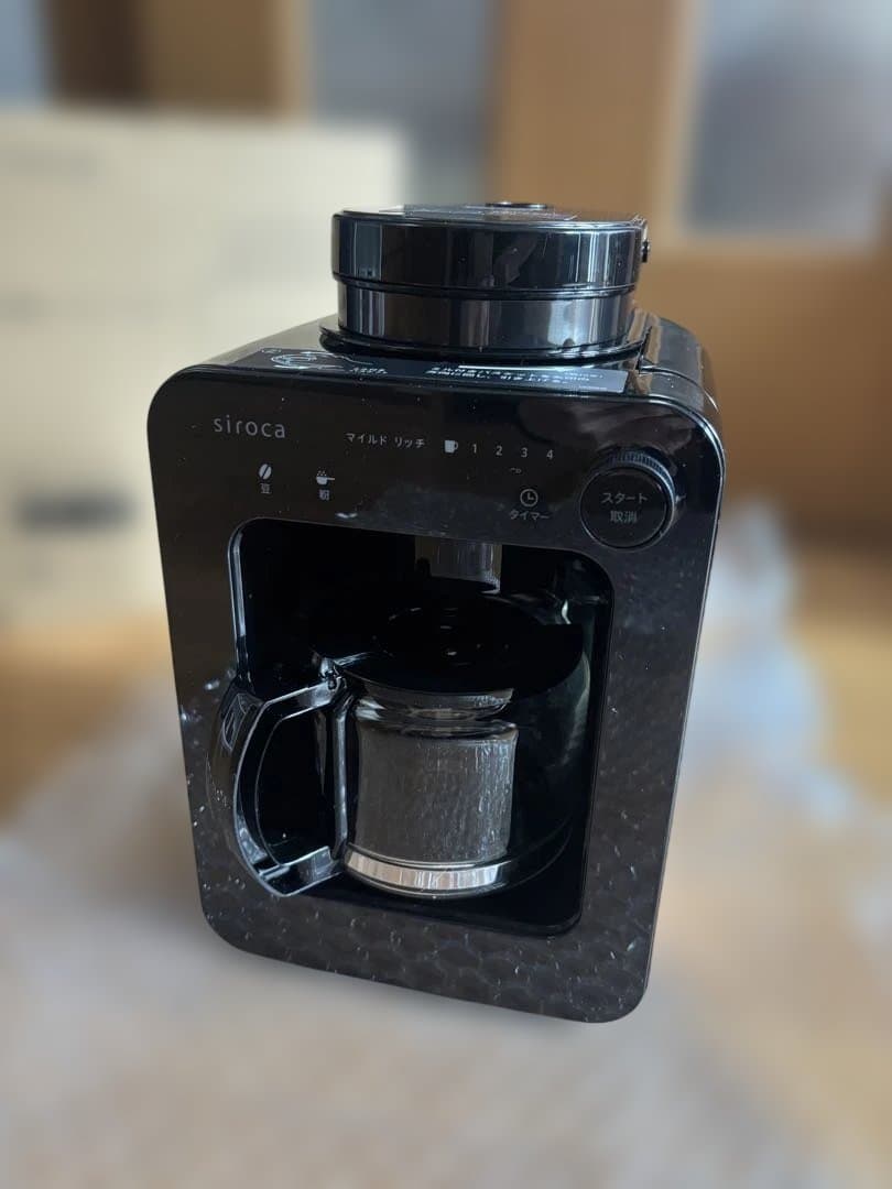 siroca コーヒーメーカー 黒 約4杯分