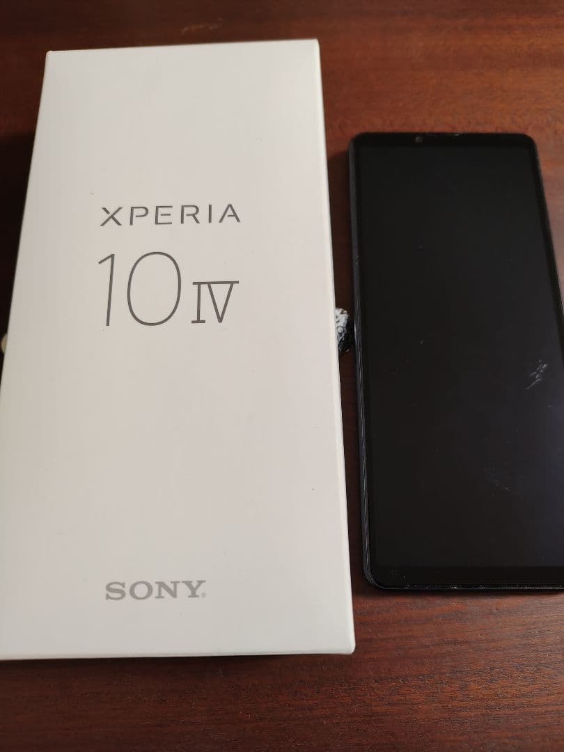 Xperia 10 IV 128GB ブラック 画面割れあり 動作確認済
