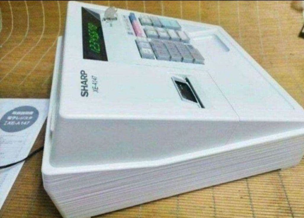 シャープレジスター　XE-A147　PC連携売上管理フル設定無料　789456