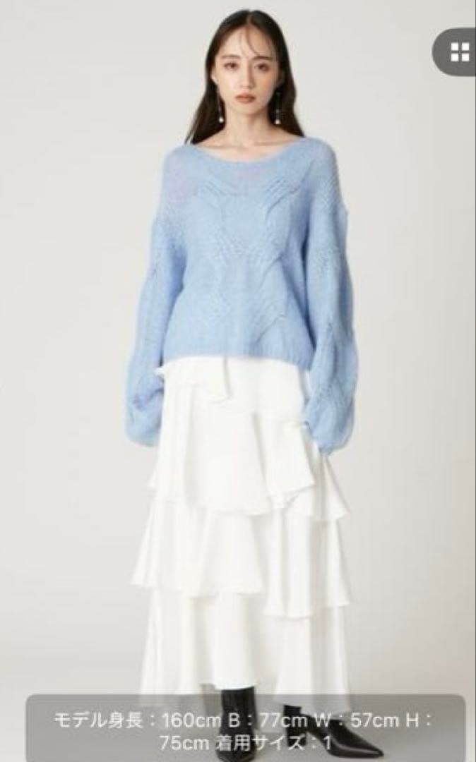 完売品FRAY I.D サテンランダムティアードスカート