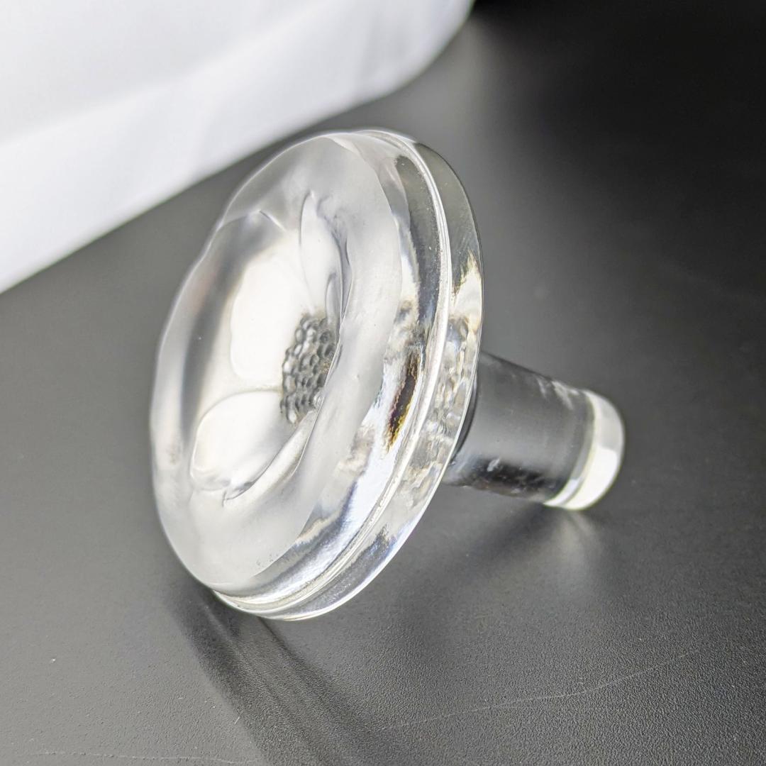 m*i様 ラリック Moulin Rouge 香水瓶 フロストガラス 花モチーフ