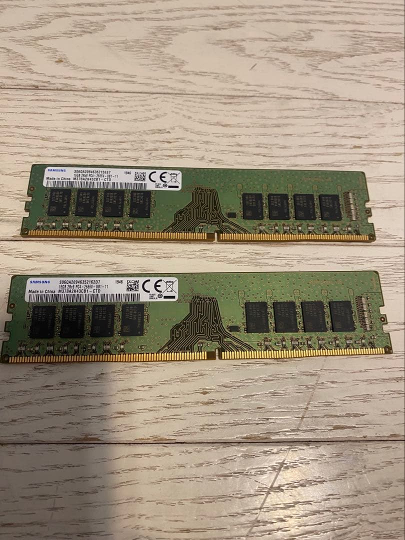 Samsung DDR4 16GB メモリ 2666 2枚
