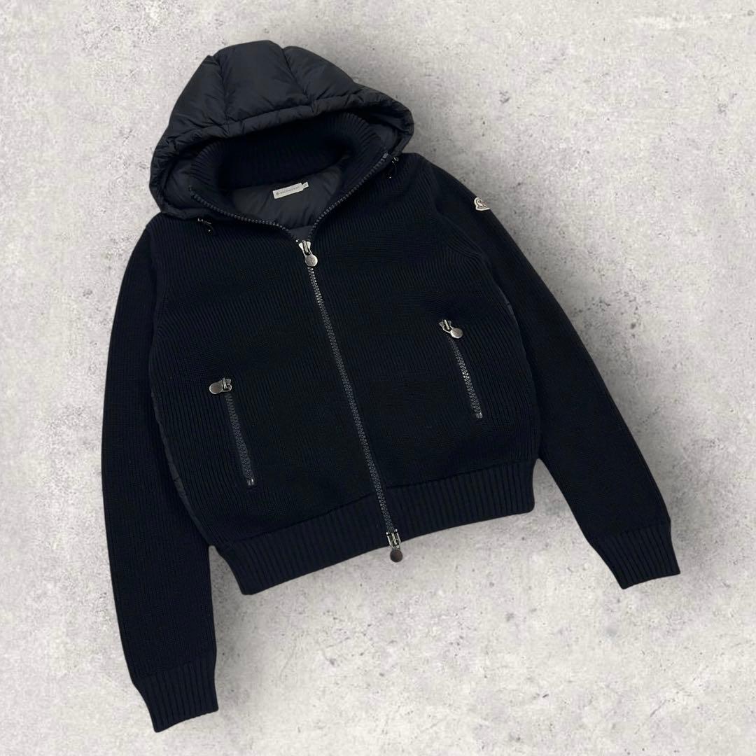 12001【美品・QR鑑定済み】モンクレール　ニット × ダウンジャケット