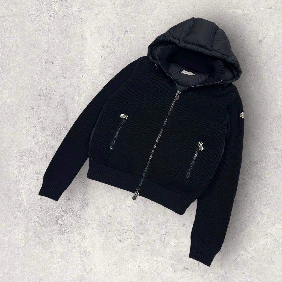 12001【美品・QR鑑定済み】モンクレール　ニット × ダウンジャケット