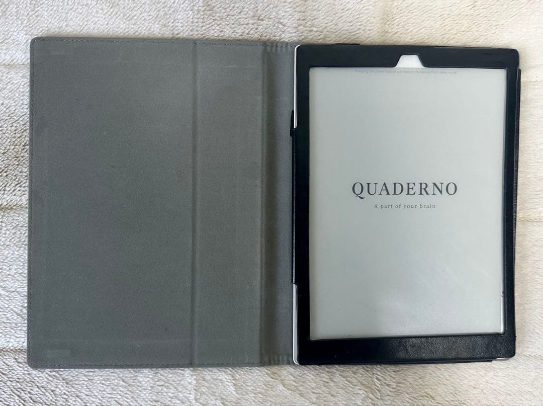 【専用ケース・専用ペン付】QUADERNO A5 (Gen. 2) 白黒画面