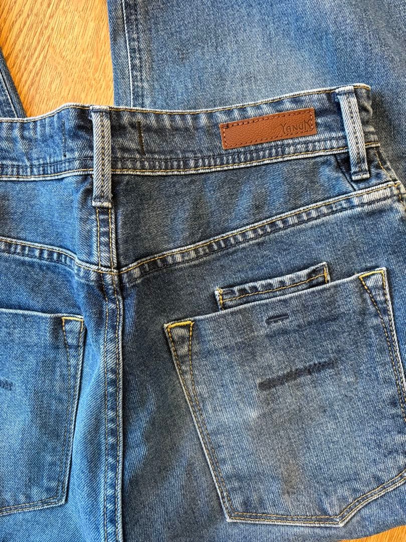 YANUK ヤヌーク ボーイズストレートデニム LEA 25 WFB