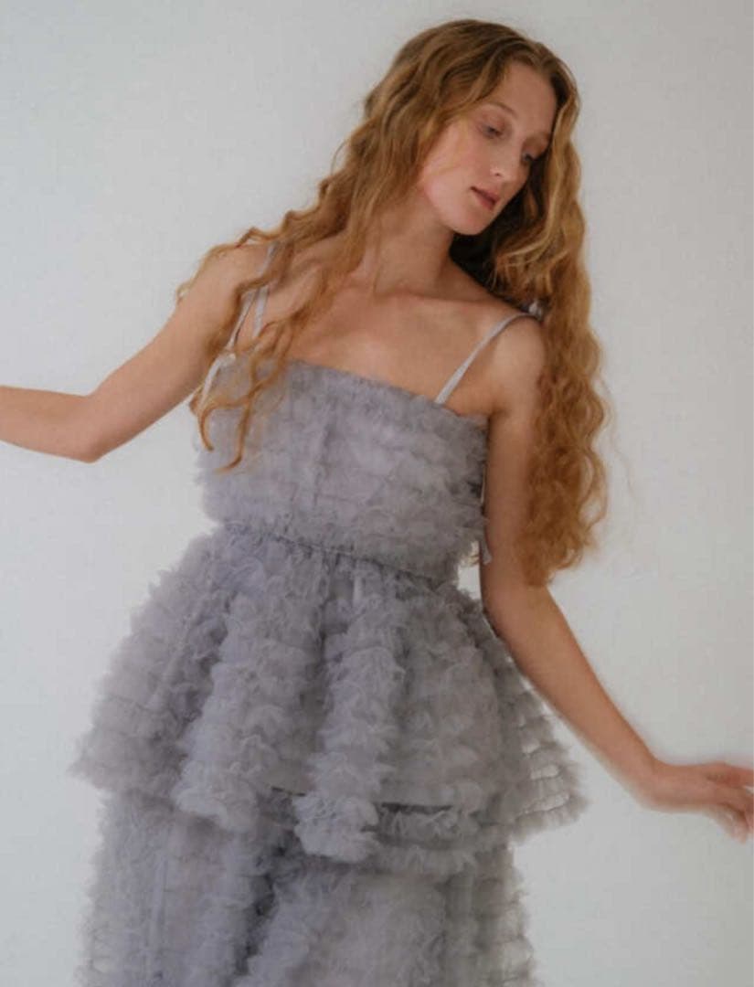 【HONEY MI HONEY】tulle frill camisole 新品