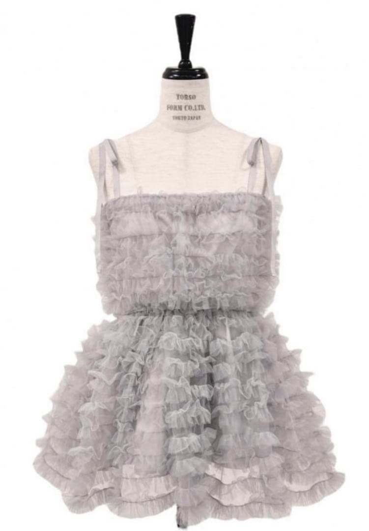 【HONEY MI HONEY】tulle frill camisole 新品