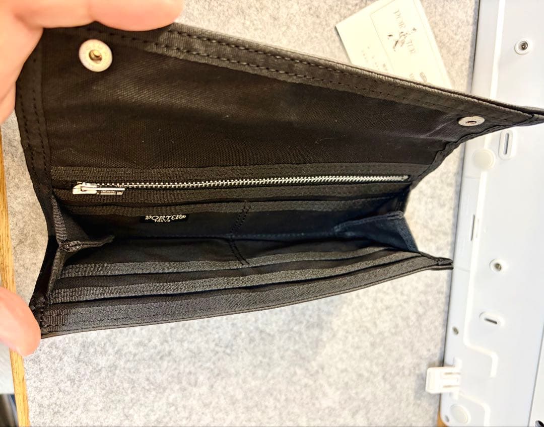 【未使用】PORTER ポーター　長財布　ブラック　取扱説明書あり