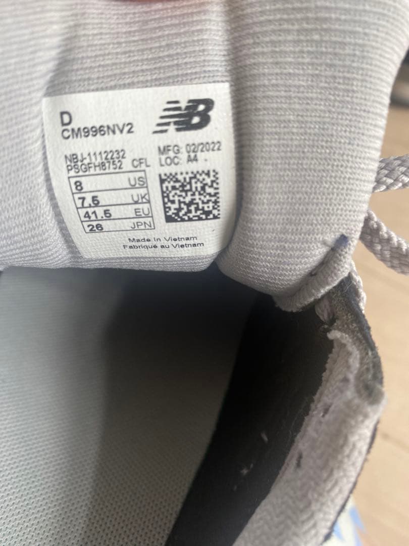 New Balance 996 ネイビー/グレー