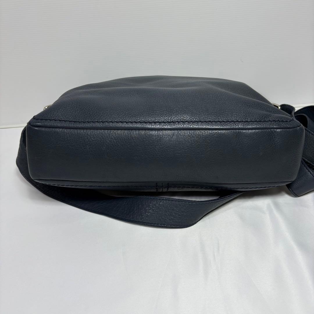 土屋鞄 PLOTA プロータ 防水フラップ ショルダーバッグ ネイビー