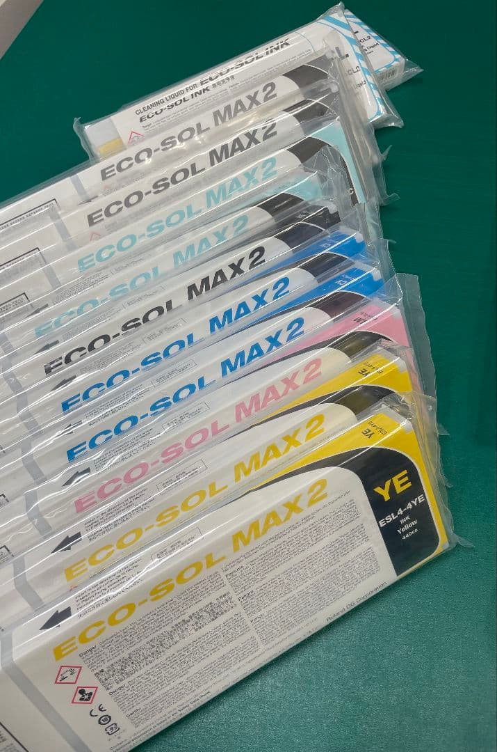 新品ローランドECO-SOL MAX2 インク 10本 440cc　洗浄剤おまけ
