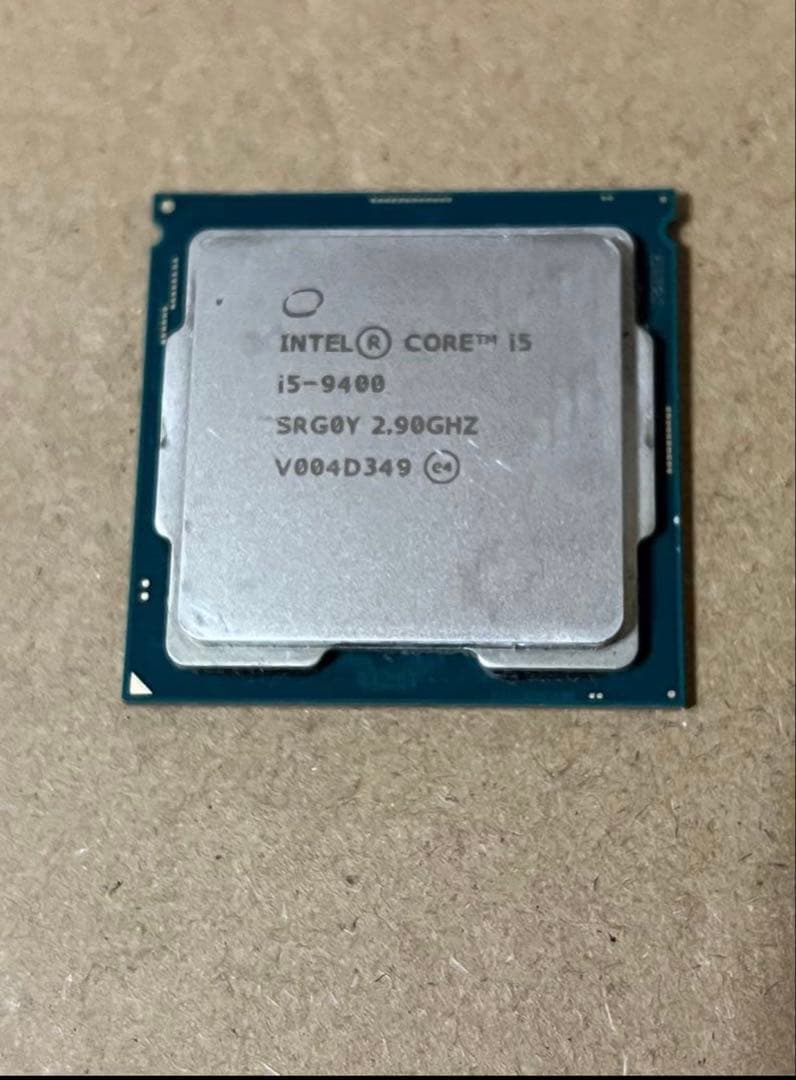 動作確認済み Core i5-9400 第9世代 6コア6スレッドCPU