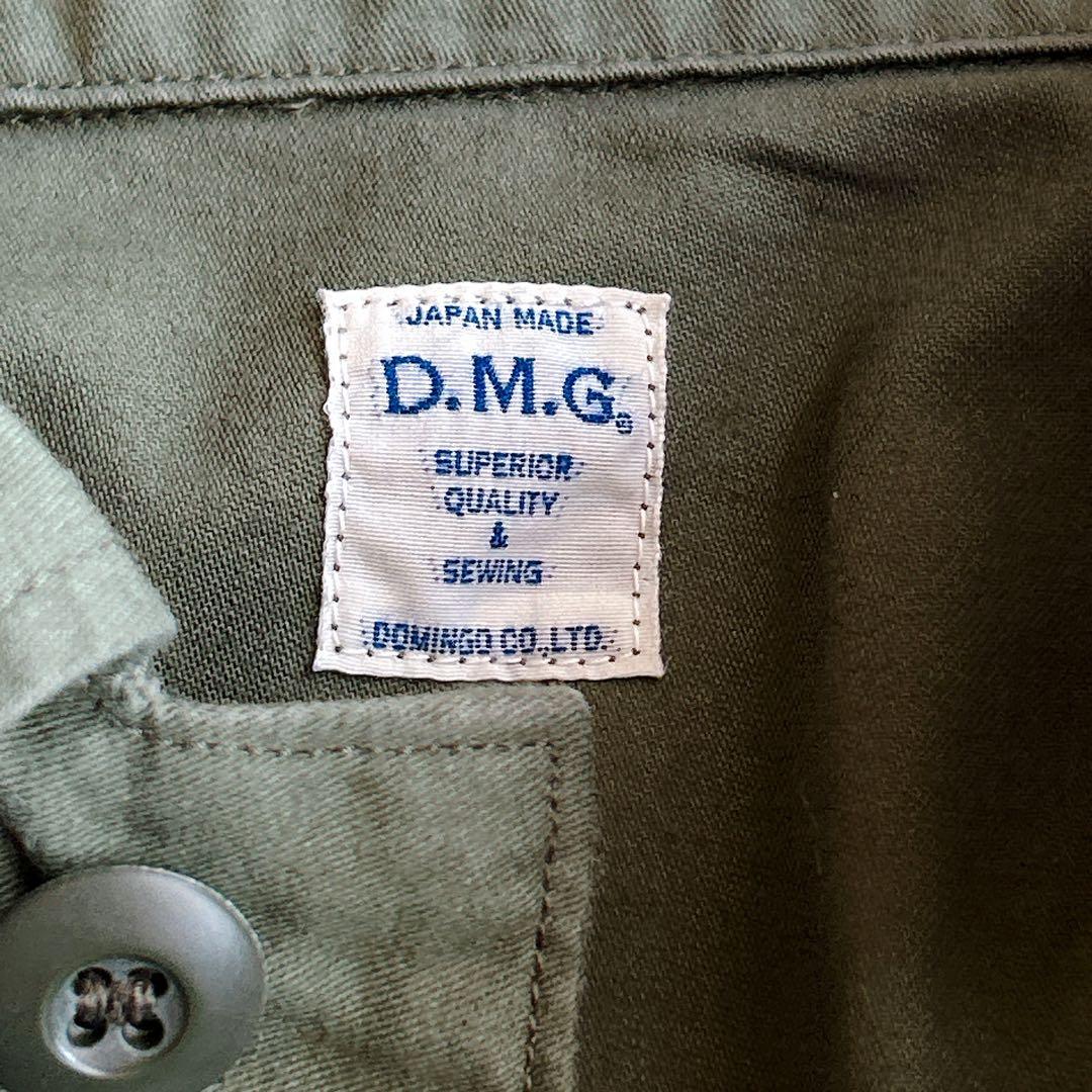 D.M.G ⿻ ワークシャツ ジャケット ミリタリー カーキ カジュアル ルーズ
