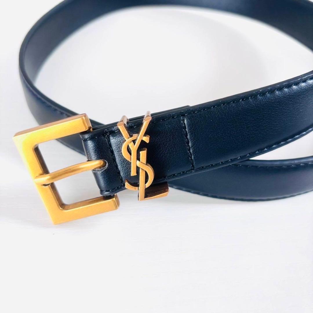 YSL ベルト ゴールド レザー 激安