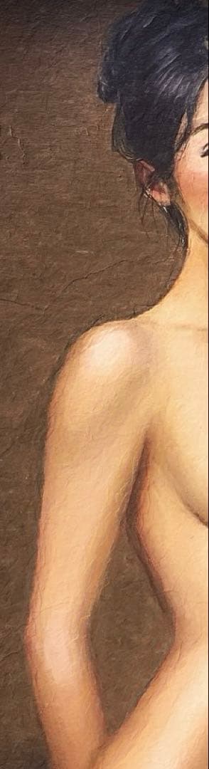 【最高傑作・裸婦画・リアリズムヌード油彩画風】美しい女性をモデルにしたアート作品