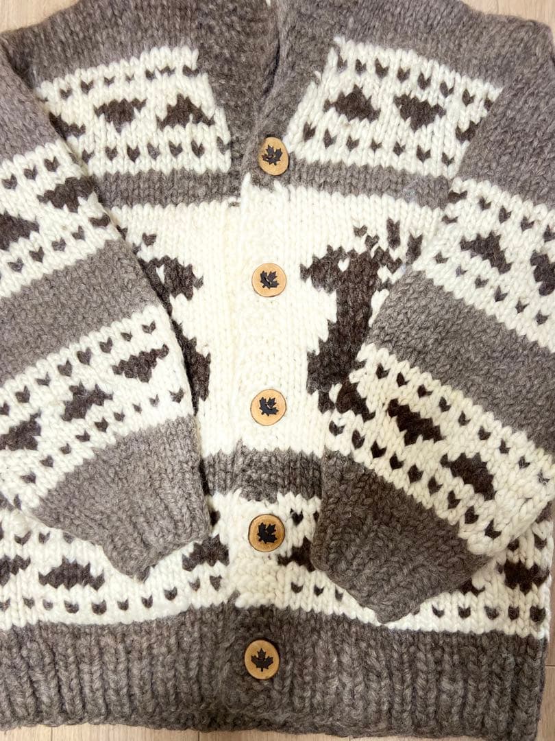 Kanata トナカイ柄カーディガン