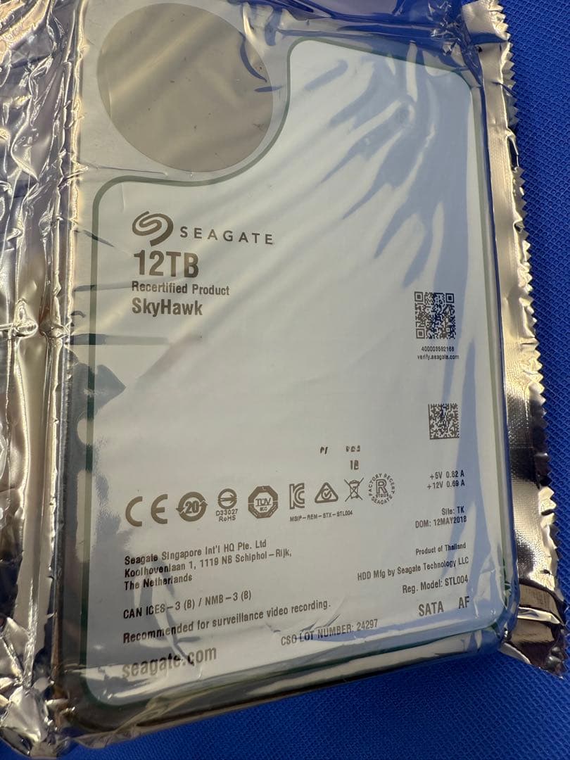 Seagate 12TB SkyHawk 再生品