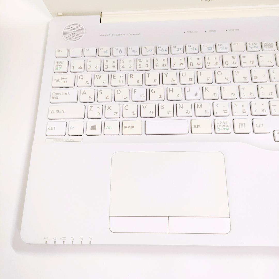 Corei7✨️Windows11 富士通 オフィス付き白ノートパソコン DVD