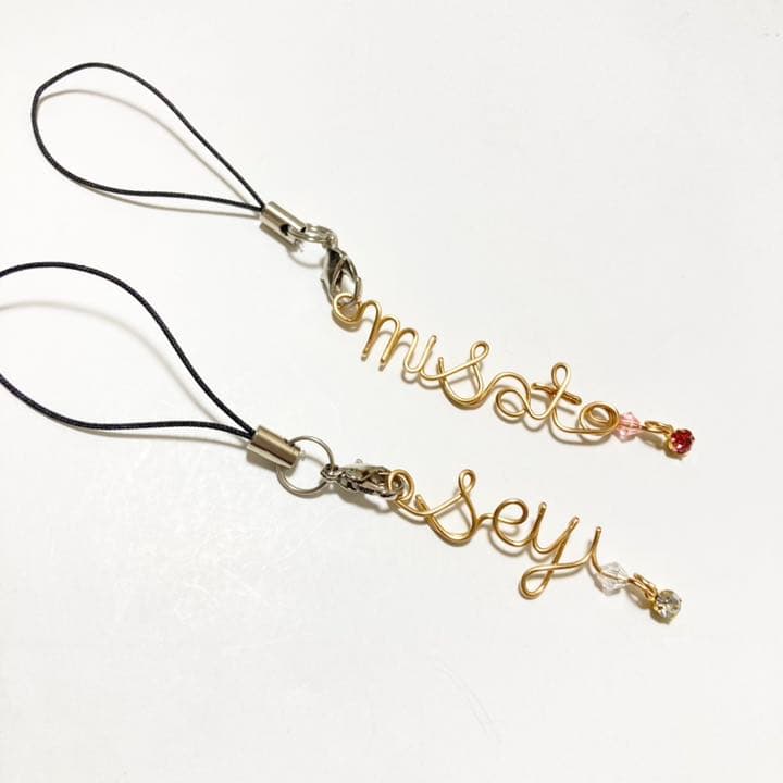 MiRaHa様ご確認用♡お名前ストラップ