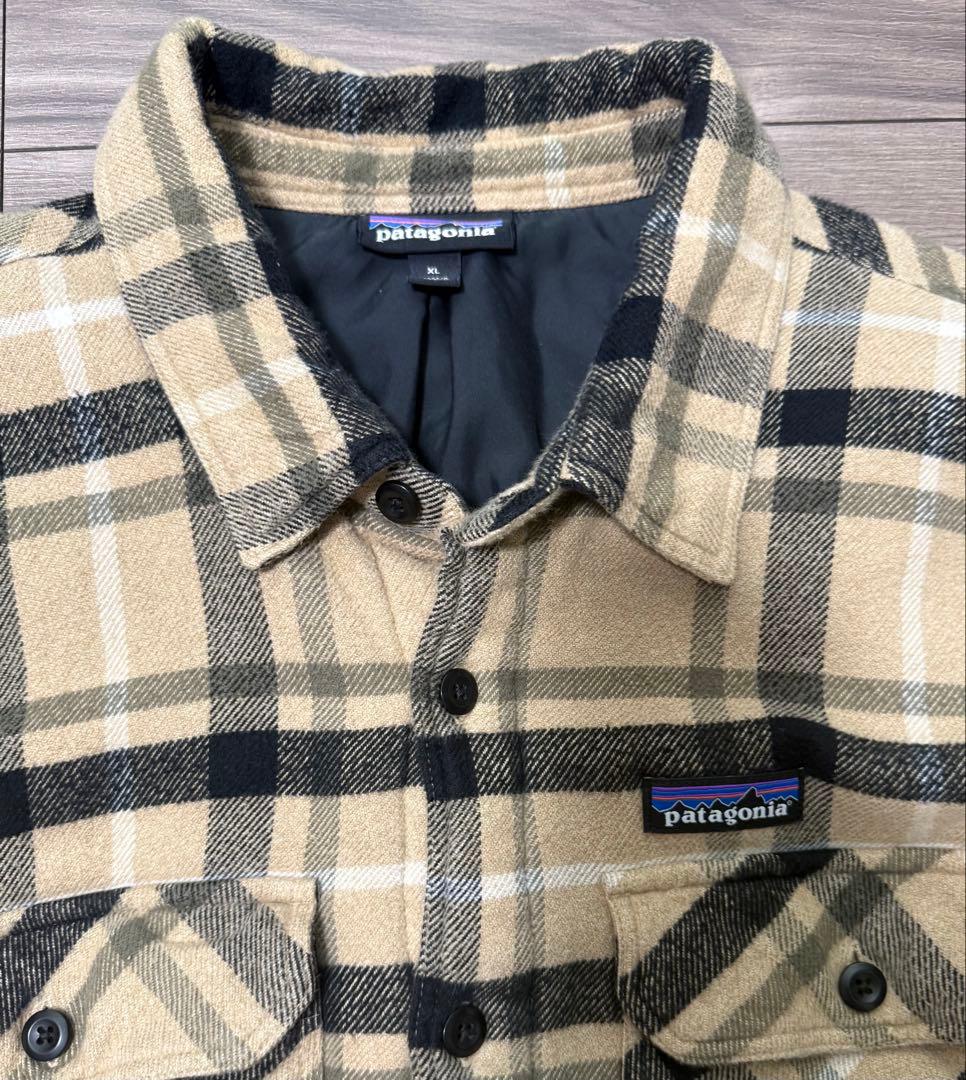 美品　Patagonia ネルシャツ　XL　中綿　キルティング　パタゴニア