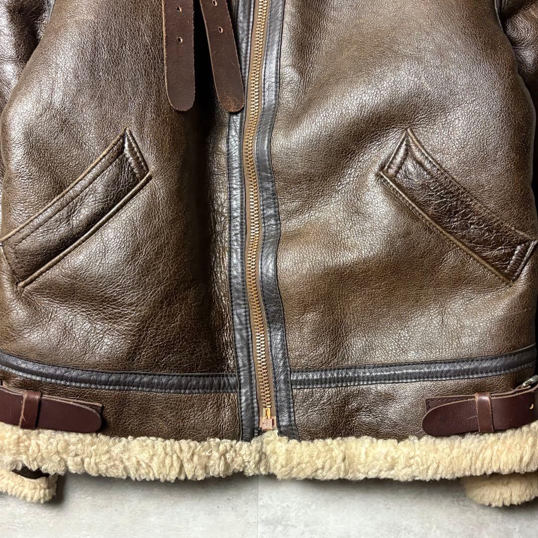 80s 90s USA製 ゴールデンベア B-3 リアルムートンジャケット