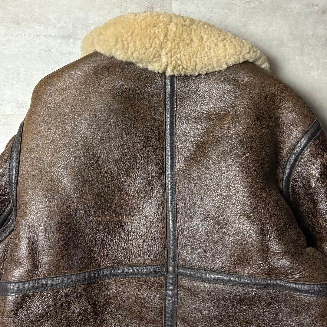 80s 90s USA製 ゴールデンベア B-3 リアルムートンジャケット
