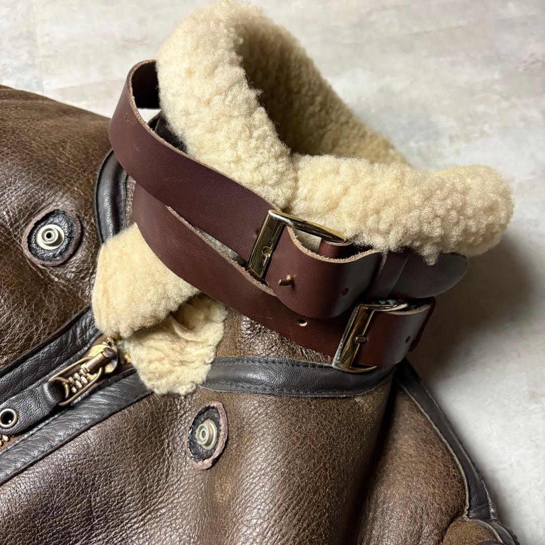 80s 90s USA製 ゴールデンベア B-3 リアルムートンジャケット