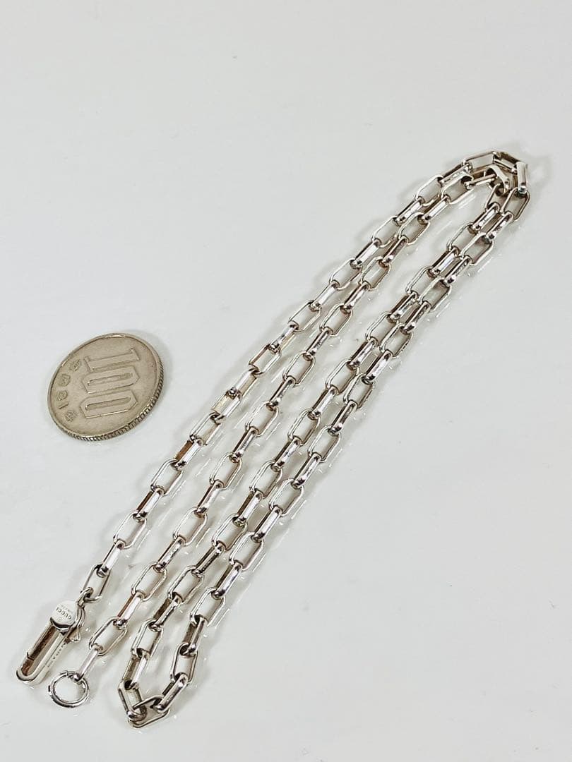 【リピ割価格】GUCCI レクタングル チェーン ネックレス SV925