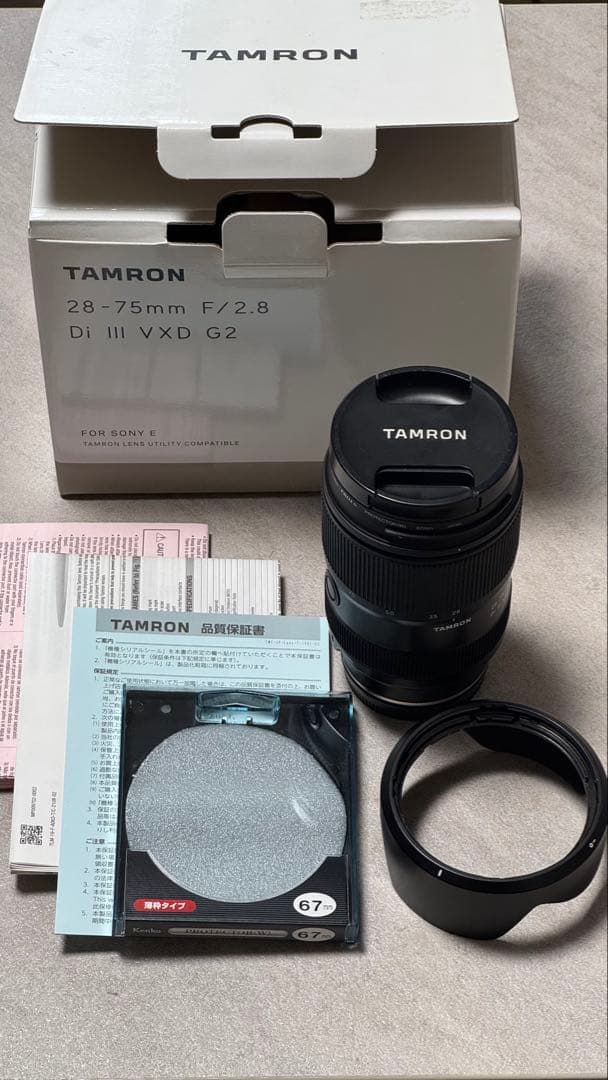 TAMRON 28-75mm F/2.8 Di III VXD G2 レンズ