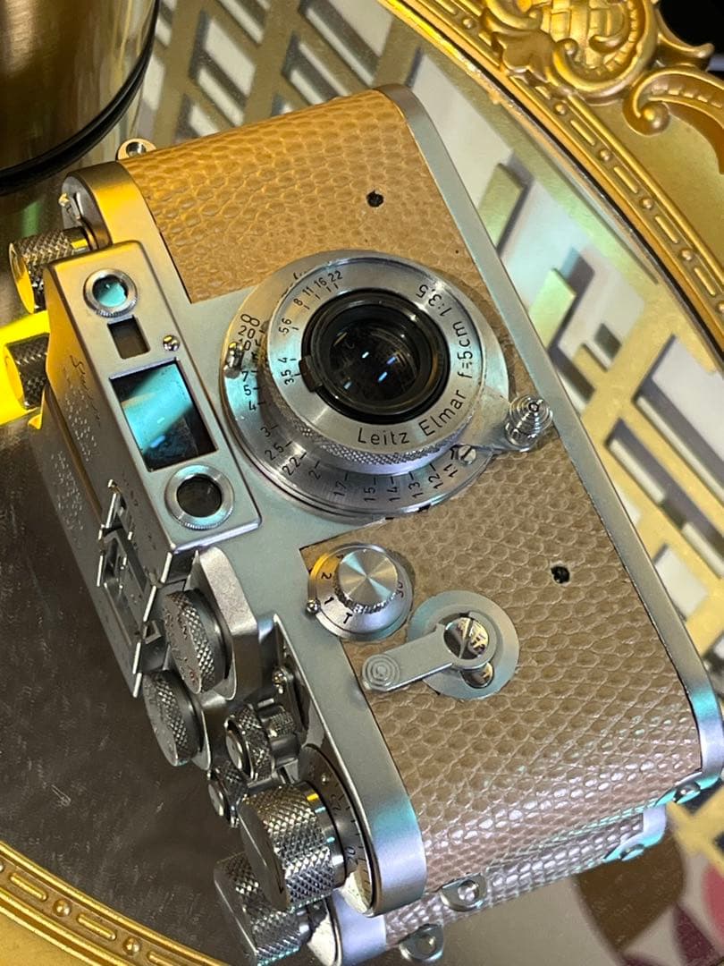 Leica ⅢG 本革リザード張替 レンズElmar 50mm f3.5