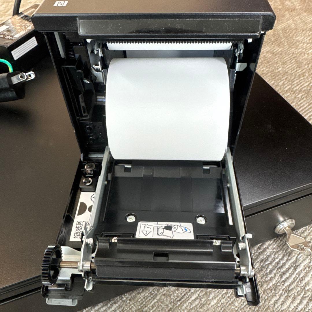 EPSON サーマルプリンターとLCDディスプレイ、キャッシュドロアーセット