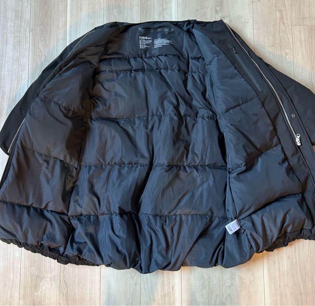 【Mily】　美品＊東原亜希 FORME ノーカラー ロングダウンコート