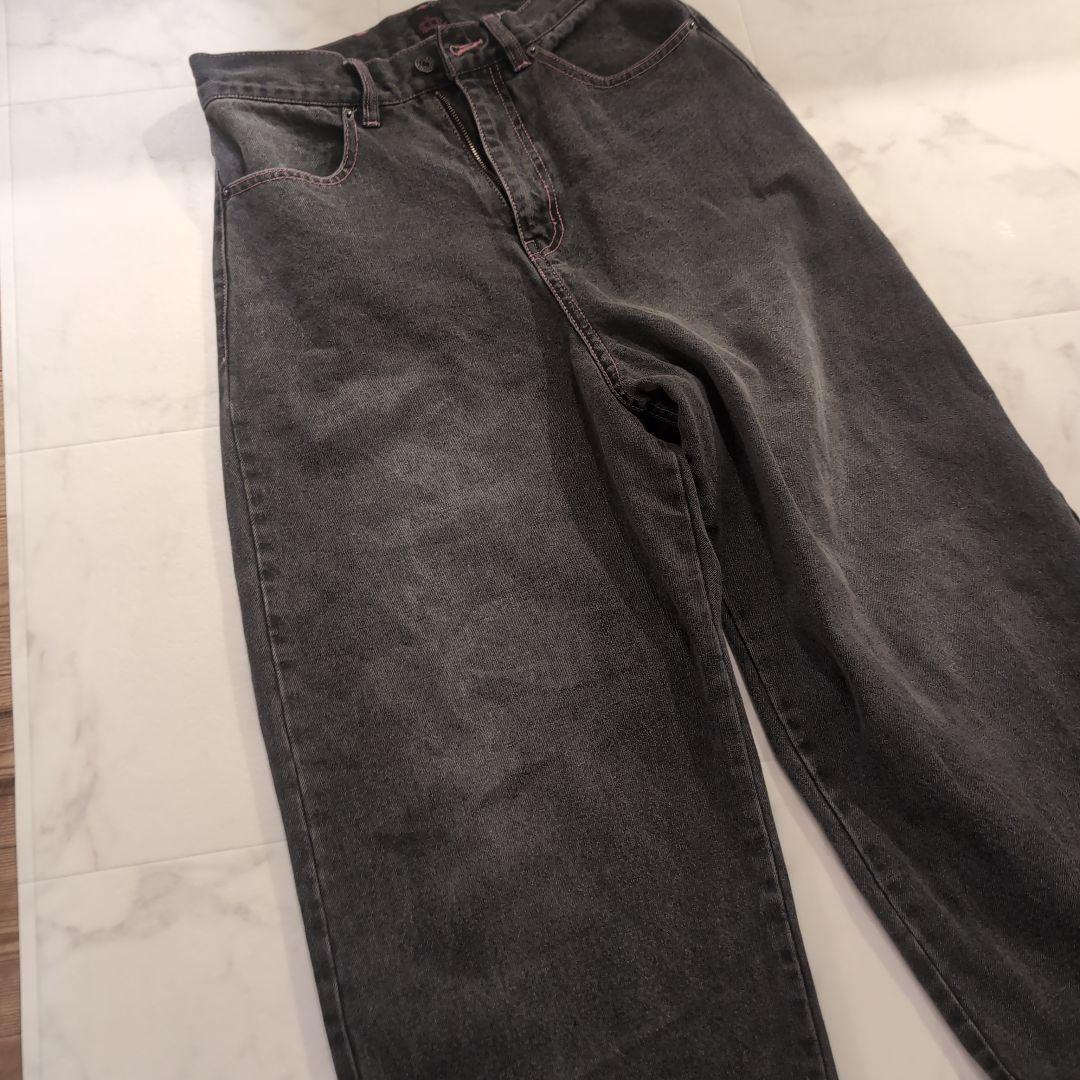 極美品【9090 girl】Logo Buggy Denim Pants S