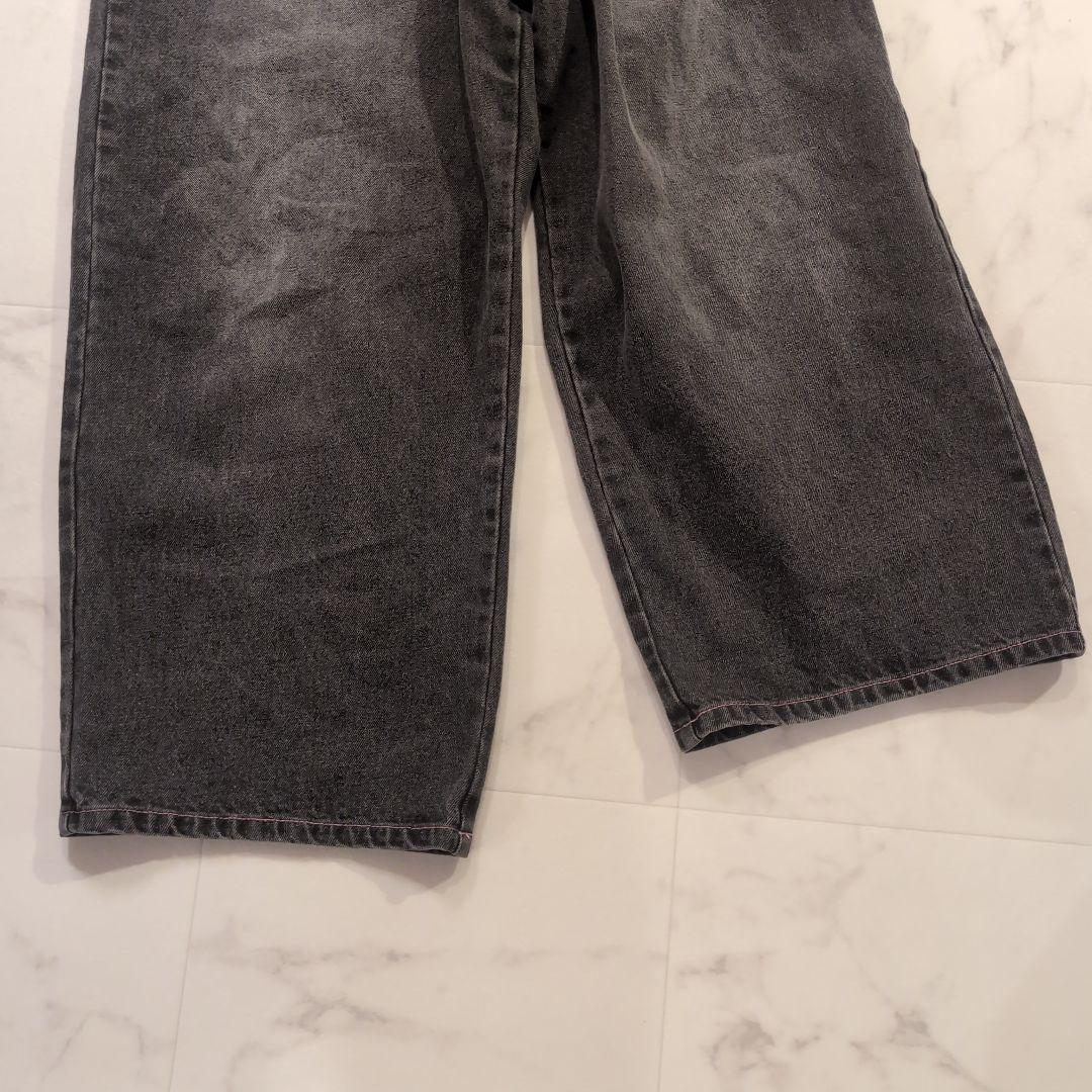 極美品【9090 girl】Logo Buggy Denim Pants S