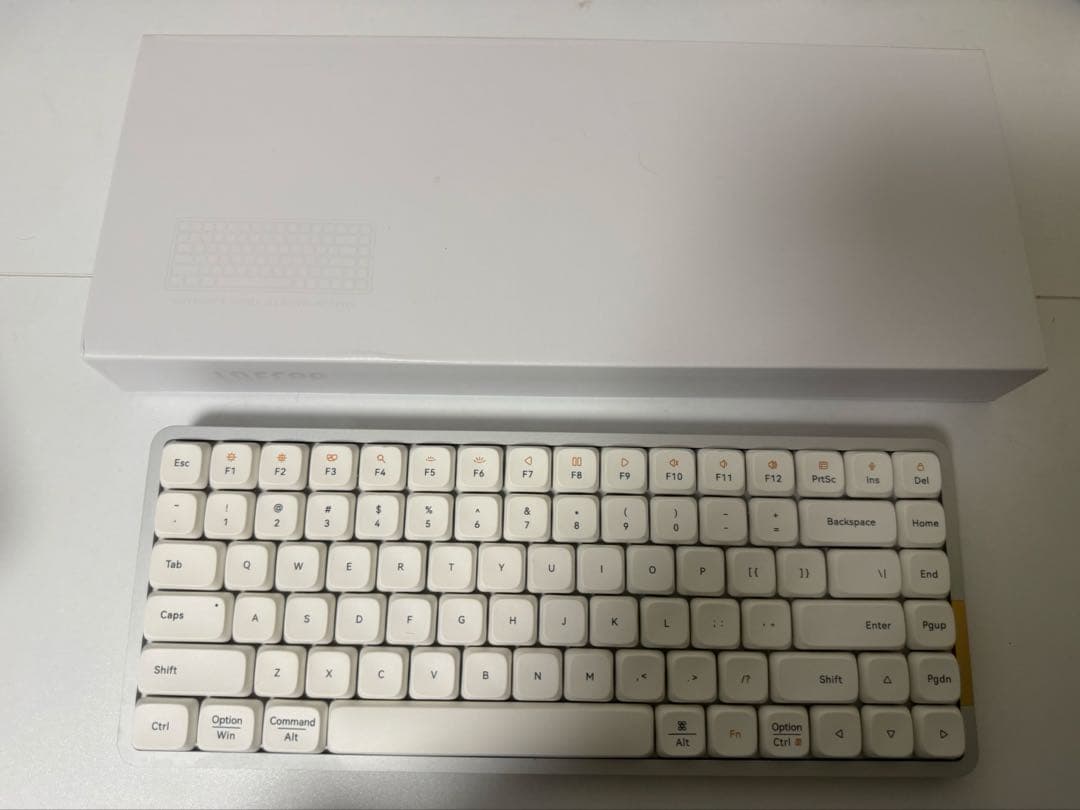 【美品】Lofree Flow84 ホワイト キーボード US配列