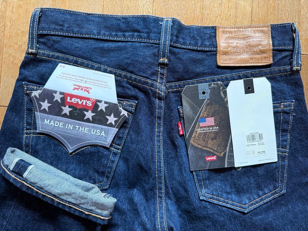 Levi’s 511 W31 米国製　赤耳 股下約78cm
