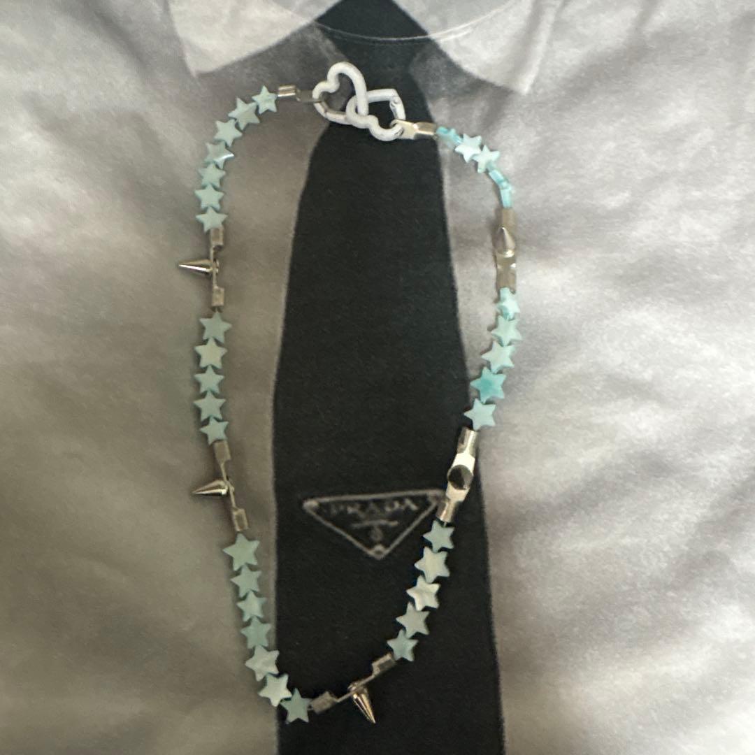 oops ネックレス　青　ポーカーズy2k punkandyo fti