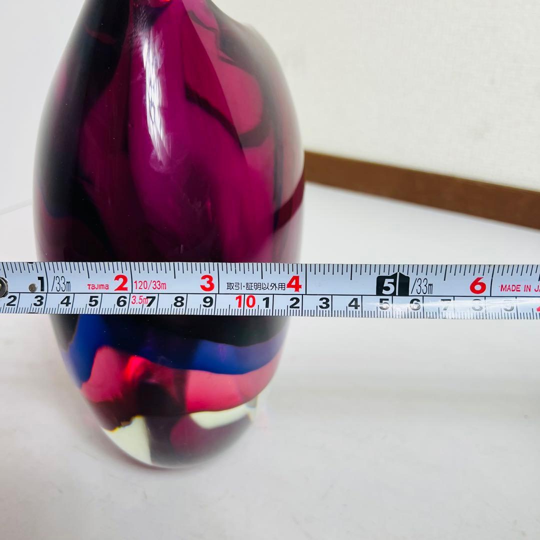 ムラーノ　ビンテージ　花瓶　フラワーベース　イタリア　ムラノ　アンティーク