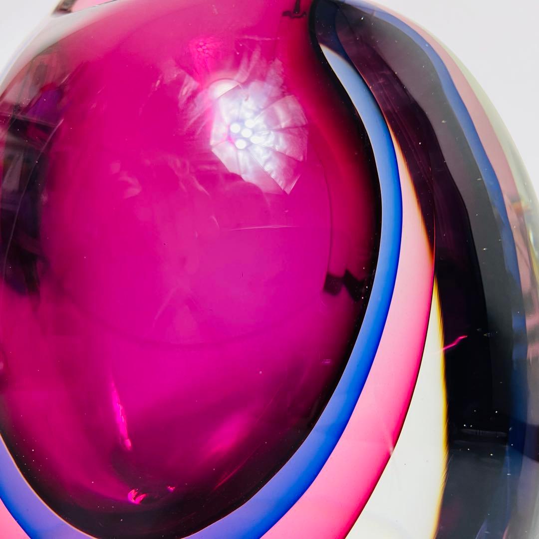 ムラーノ　ビンテージ　花瓶　フラワーベース　イタリア　ムラノ　アンティーク