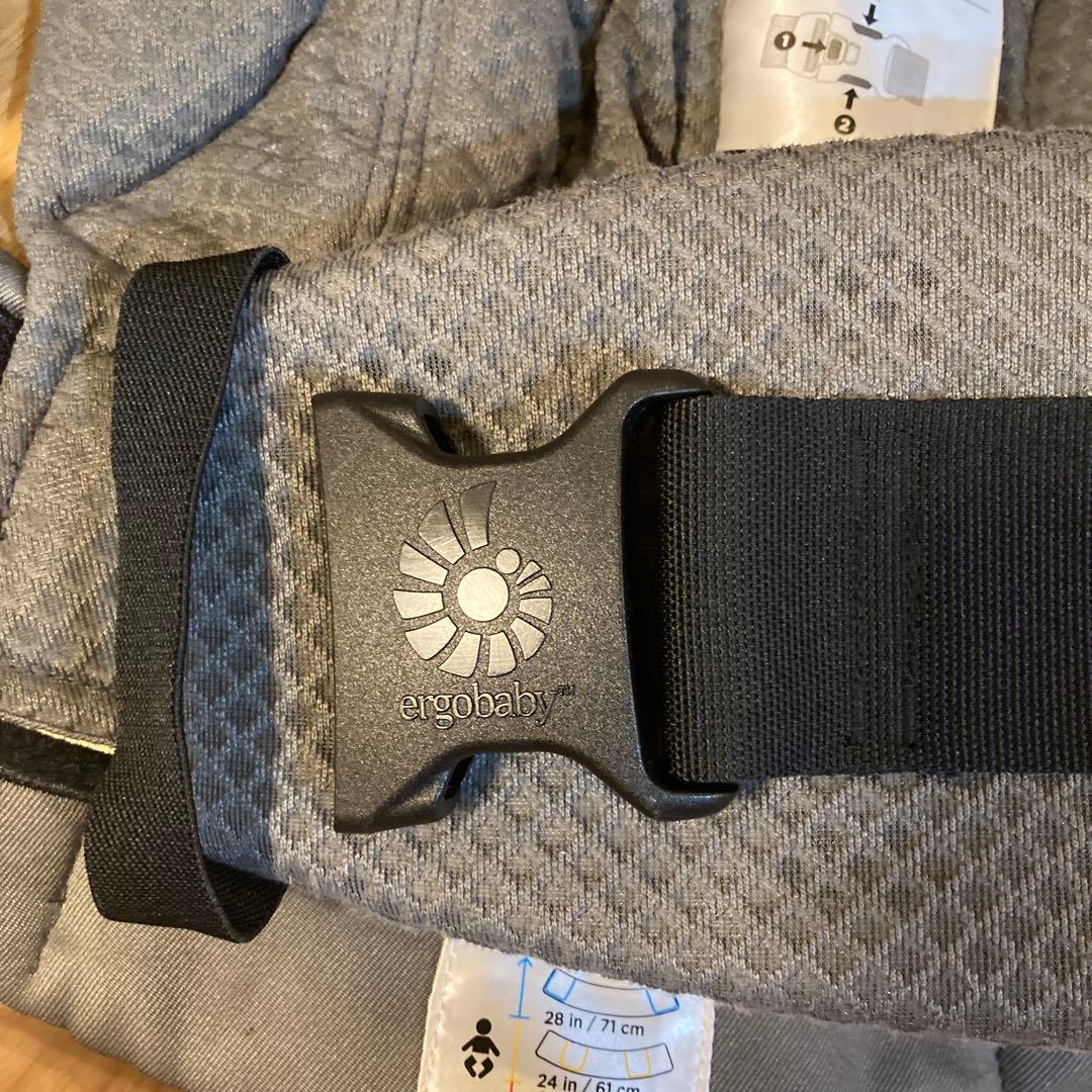 【美品】エルゴベビー抱っこ紐　オムニブリーズ　グラファイトグレー