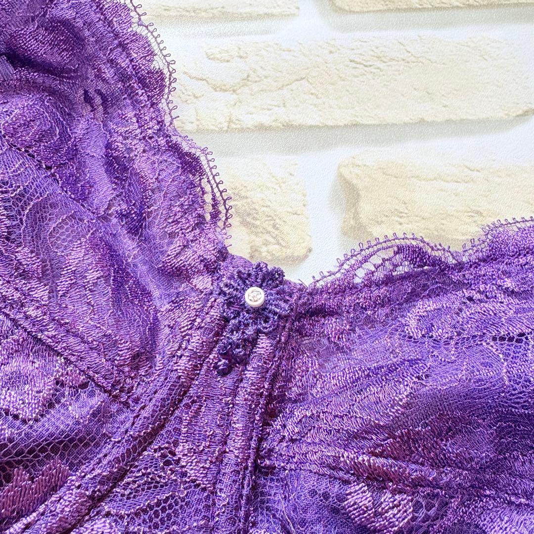 出品　シャンデール補正下着　ボディスーツD95 バイオレット冬用