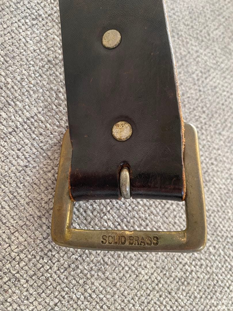 HTC スタッズベルト 【ロンドン】　SOLID BRASS 32インチ