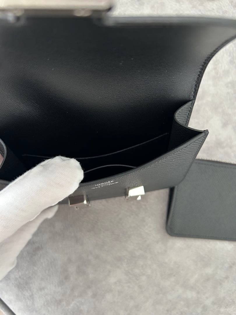 新品未使用 正規品 エルメス コンスタンス スリム 黒 ブラック　K刻印