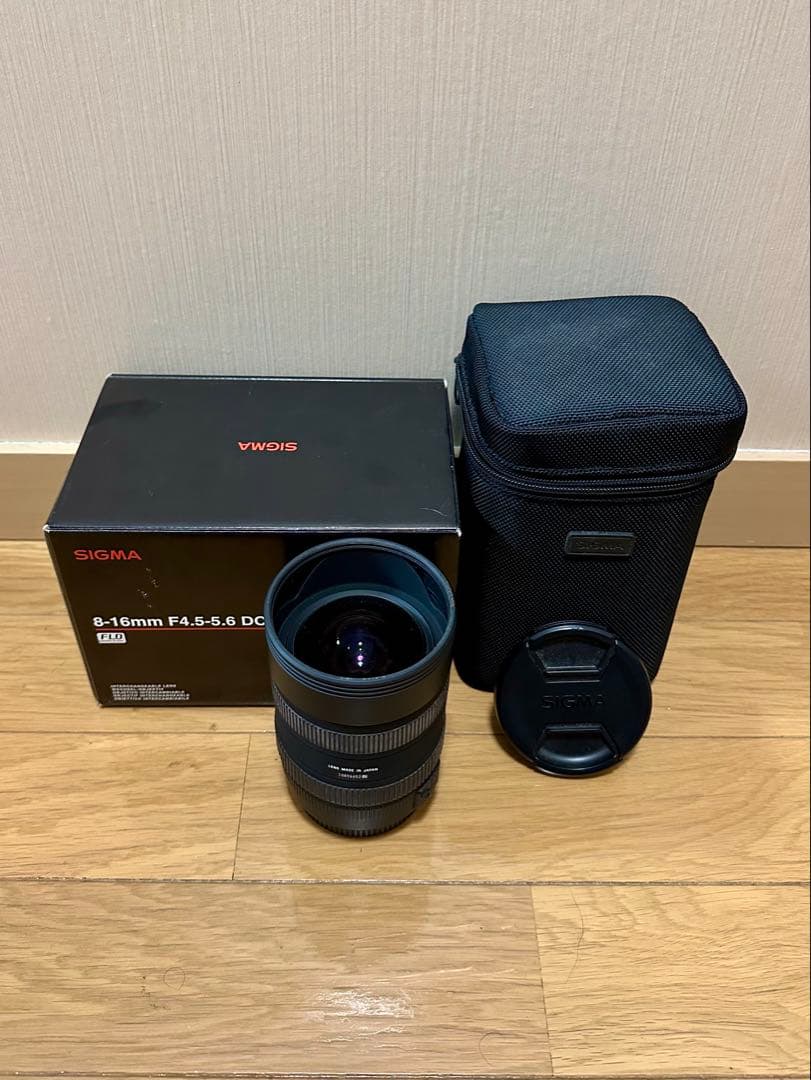 箱とケース有 キヤノン用 SIGMA 8-16mm F4.5-5.6 DC