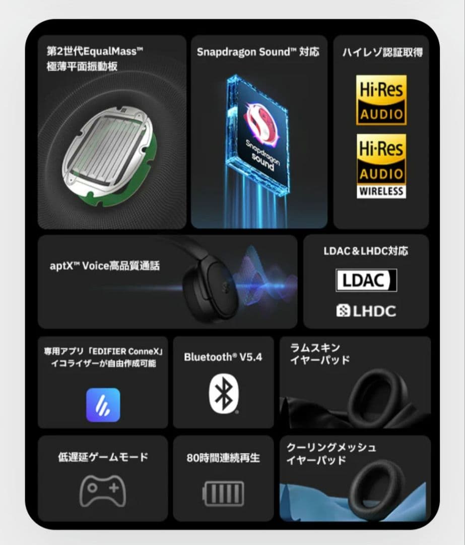 [8月まで] Edifier STAX SPIRIT S5 ワイヤレスヘッドホン