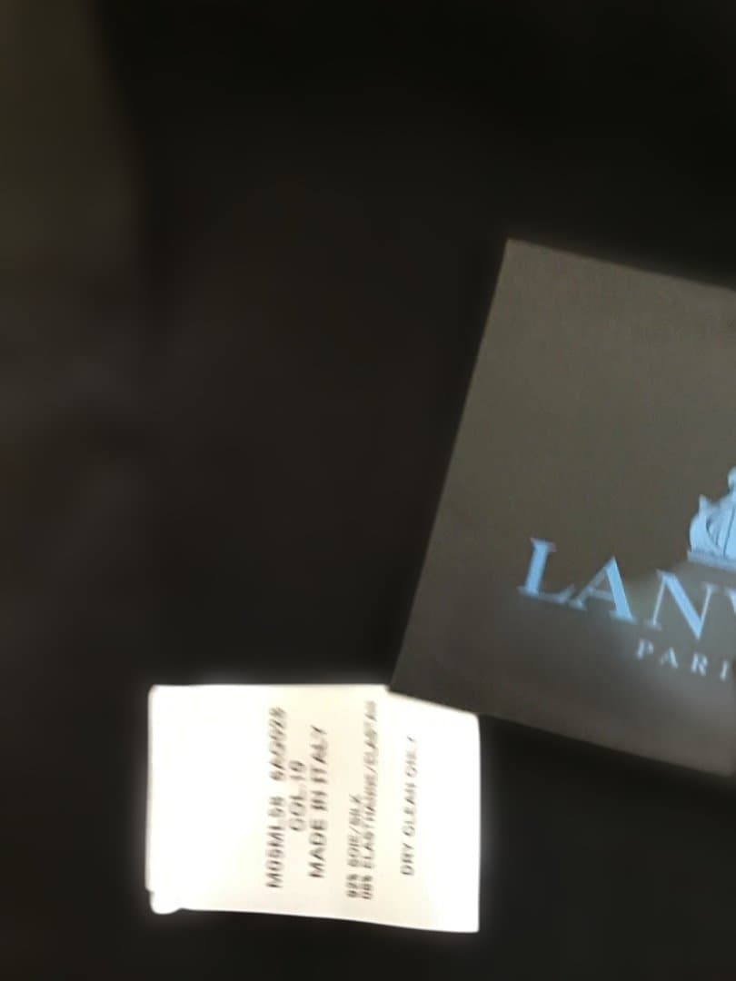 LANVIN 長袖シャツ 黒/ベージュ　新品未使用