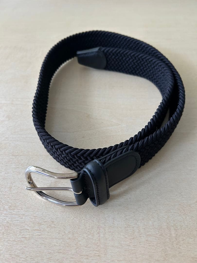 Anderson's ラバーメッシュベルト 35mm BLACK