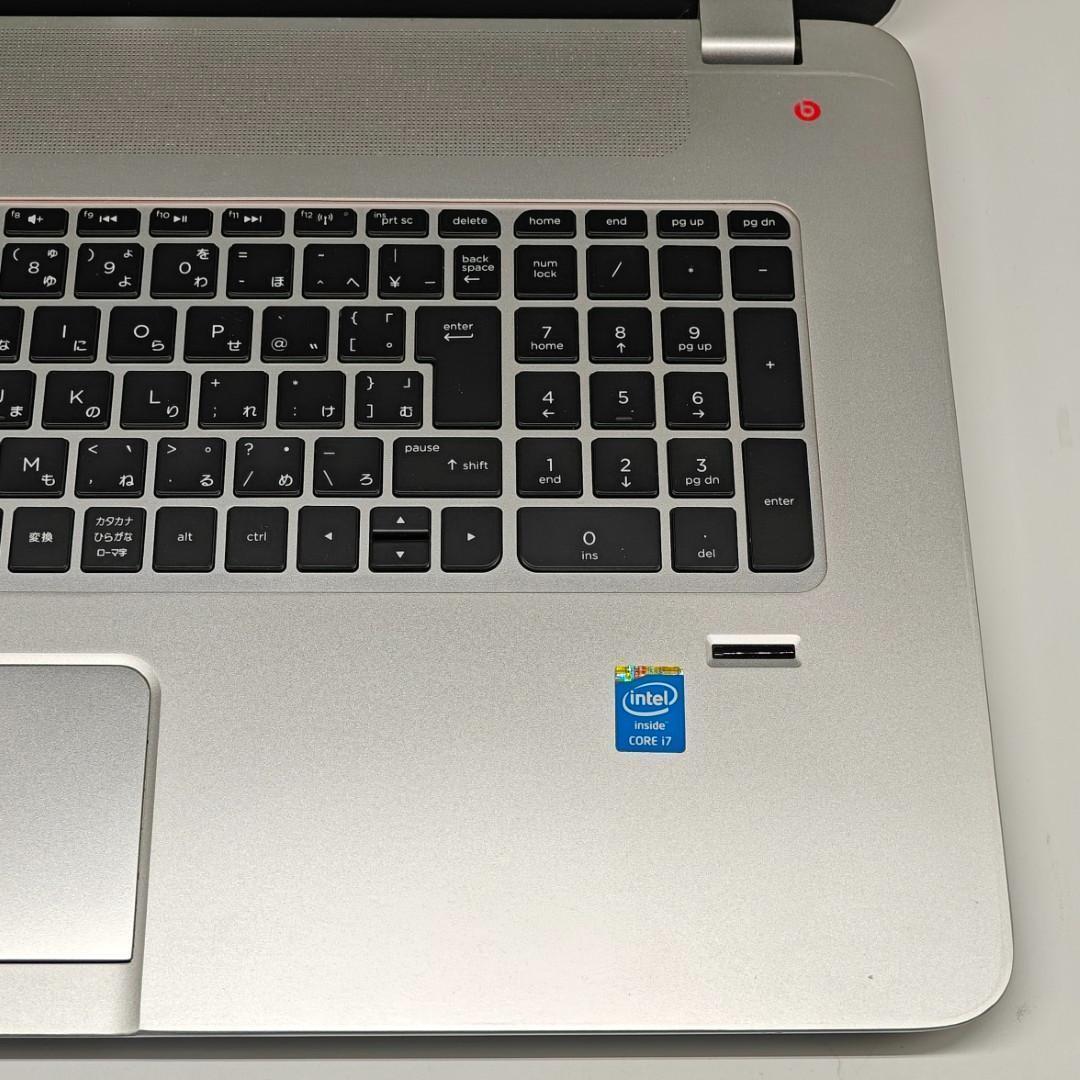 【HP】Envy 高速i7 SSD512GB 16GB 17.3インチノートPC